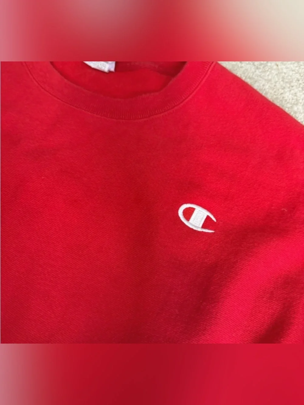 Red Champion Reverse Weave crewneck sweatshirt XL